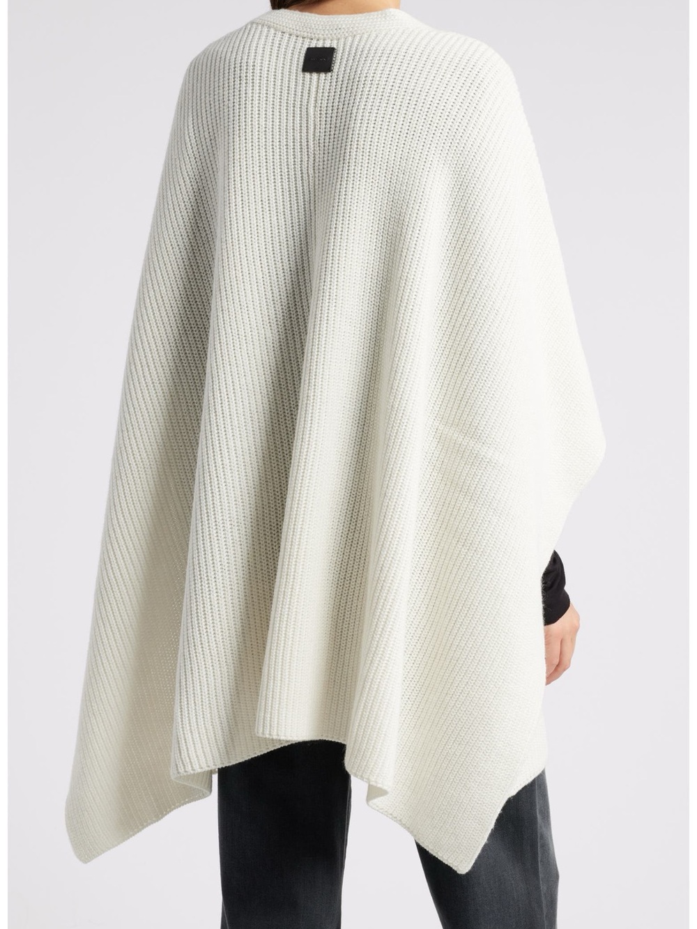 AllSaints Cream Ribbed Knit Poncho EUC